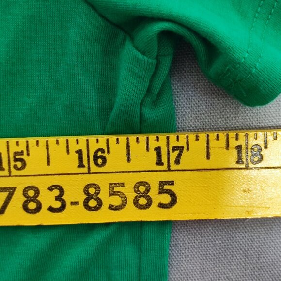 Modern Lux Irish T-shirt women's size M green with gold reversible sequence - Picture 7 of 8